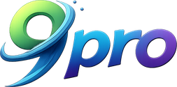 9pro লাল ইস্পোর্টস লোগো
